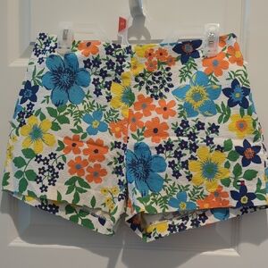 Tommy Hilfiger High Waist Blue and Orange Shorts